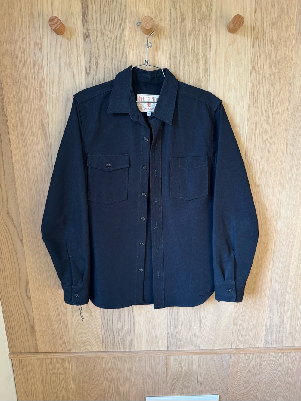 Mercy Supply Co. Salvaged Denim Shirt